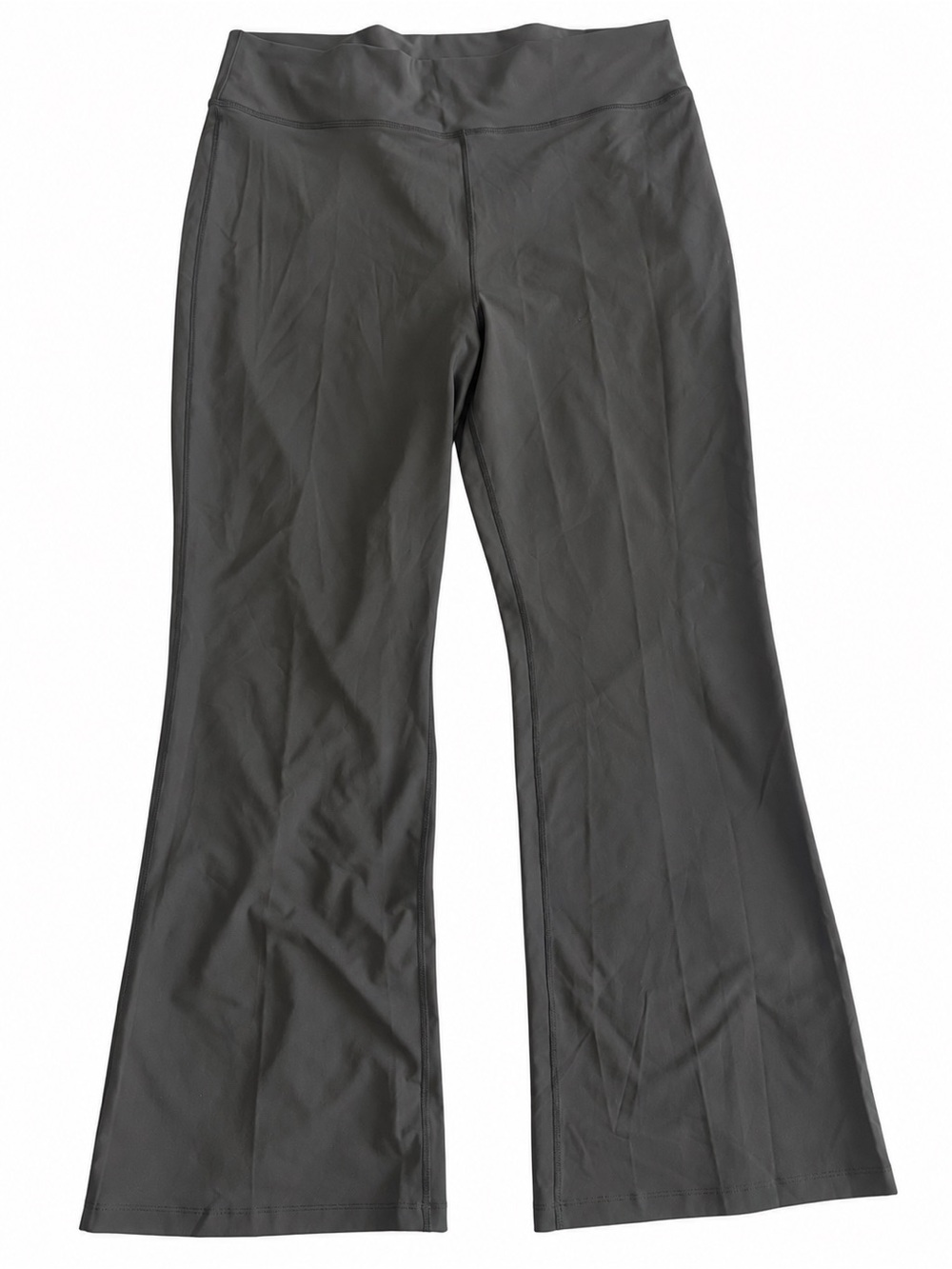 NWT Old Navy Women's 2X Extra High Rise Flare Leggings Olive Gray Powersoft